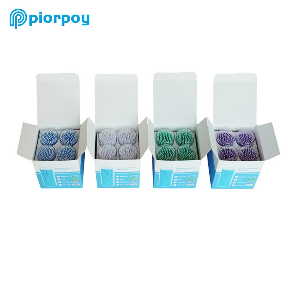 PIORPOY 400Pcs/Box Dental Micro Brush Dental Disposable Micro Applicator Bendable Long Shank Oral Teeth Whitening Extension Tool view 2
