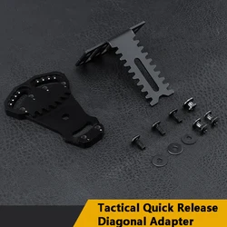 Tactical Quick Pull Set Diagonal Adapter, Multi functional Multi angle Expansion Combination Adapter