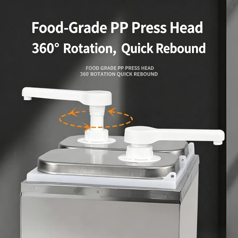 Syrup Dispenser Bottle Pump Sauce Press Pump Fructose Bottle Refillable Syrup Container with Pump Head for Milk Tea Shop Cafe