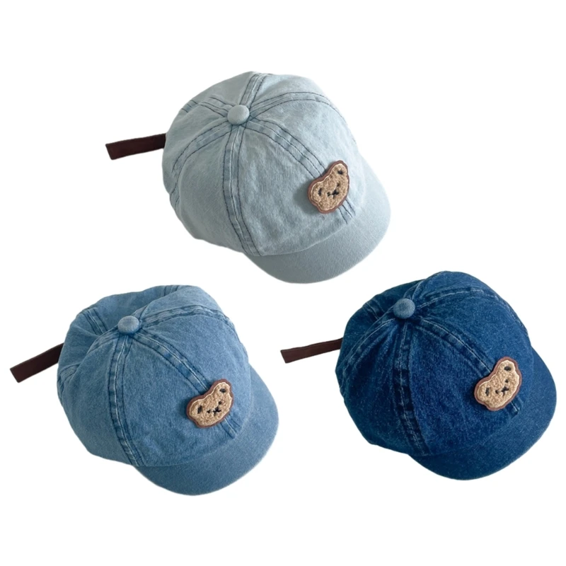 Baby Sonnenhut Baby Schirmmütze Nette Cartoon Bär Baseball Infant Ente Zunge Kappe Gebogene Krempe geschenk Drop