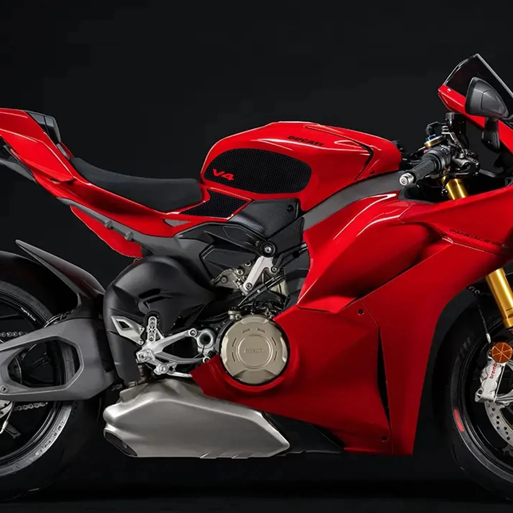 

V4 S 2025 Anti-slip Fuel Tank Sticker For Ducati Fuel Tank Grip Pads Knee Traction V4 Panigale V4S Streetfighter