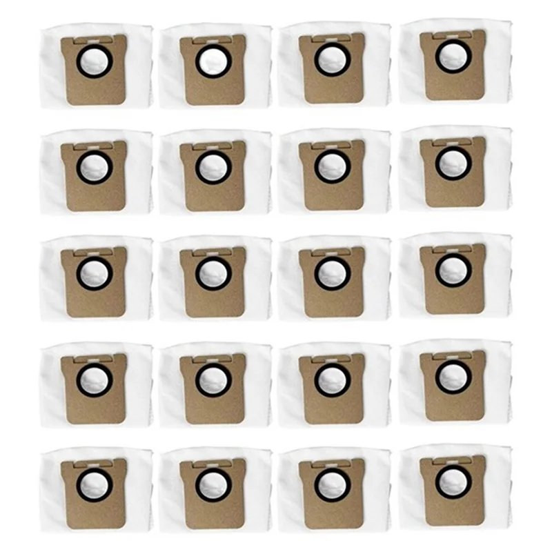 20Pcs Replacement Dust Bags for Dreame Bot L10S Ultra/ S10/ S10 Pro Robot Vacuum Cleaner Accessories