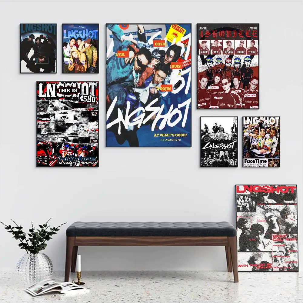 L-Lngshot Urban-Street Anime Posters Sticky HD Quality Wall Art Retro Posters for Home Kawaii Room Decor
