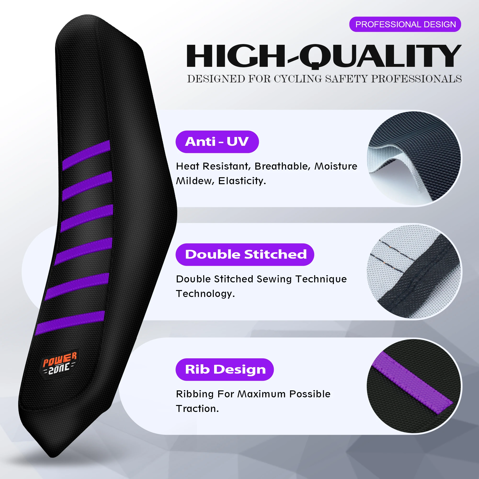 Powerzone Ebike Seat Covers For Tuttio Soleil 01 Non-Slip Seat Cushion Electric Dirt Bike Soft Cushion Protector Off-Road
