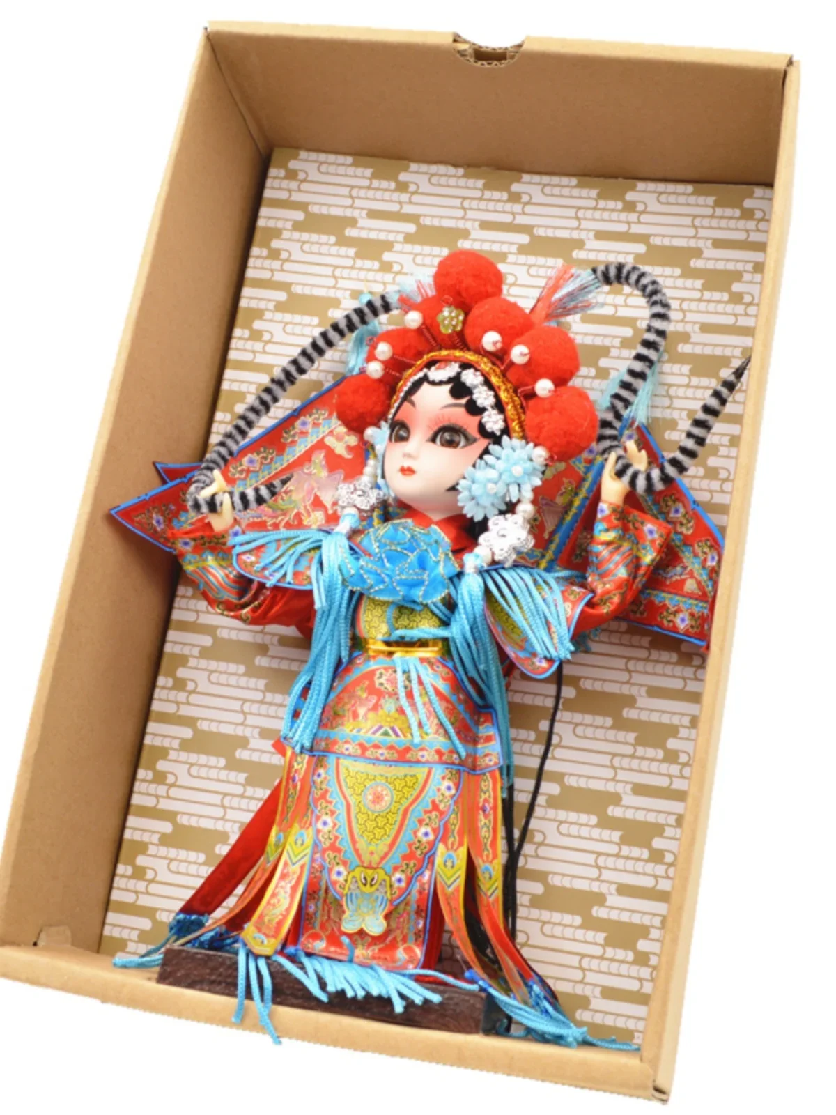 

Juanren Beijing special gift Juanren ornaments Peking Opera mask opera characters Peking Opera dolls go abroad small gifts.
