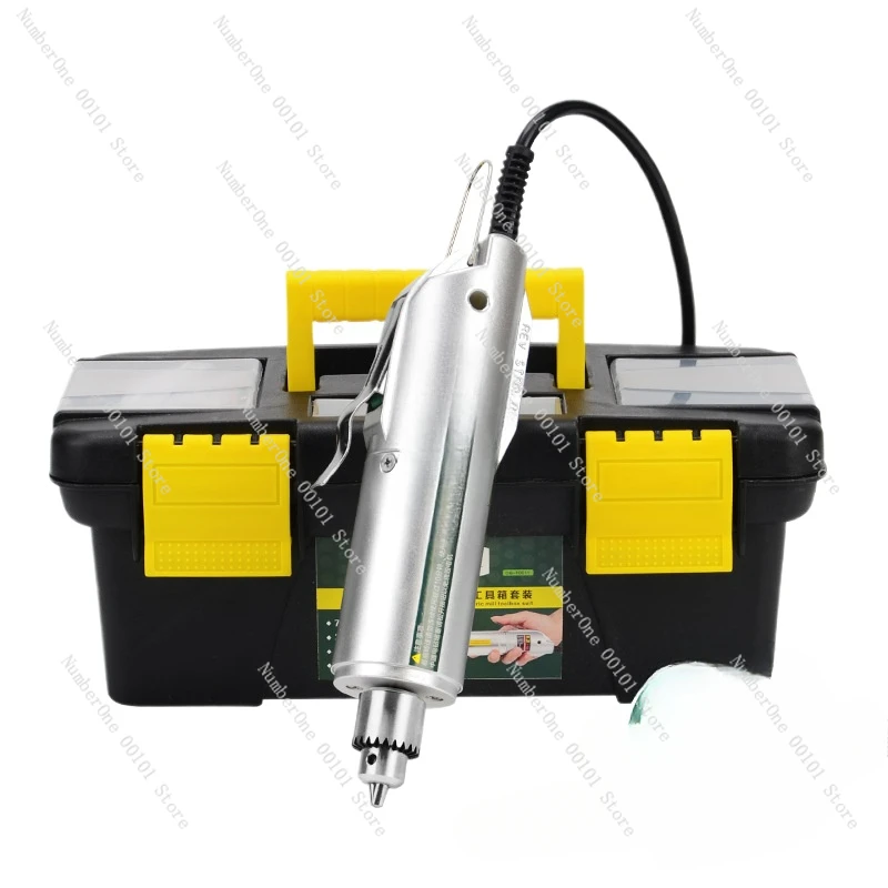 Small electric grinder Mini electric drill Jade cutting and polishing machine Wood carving grinder Electric engraving tool set