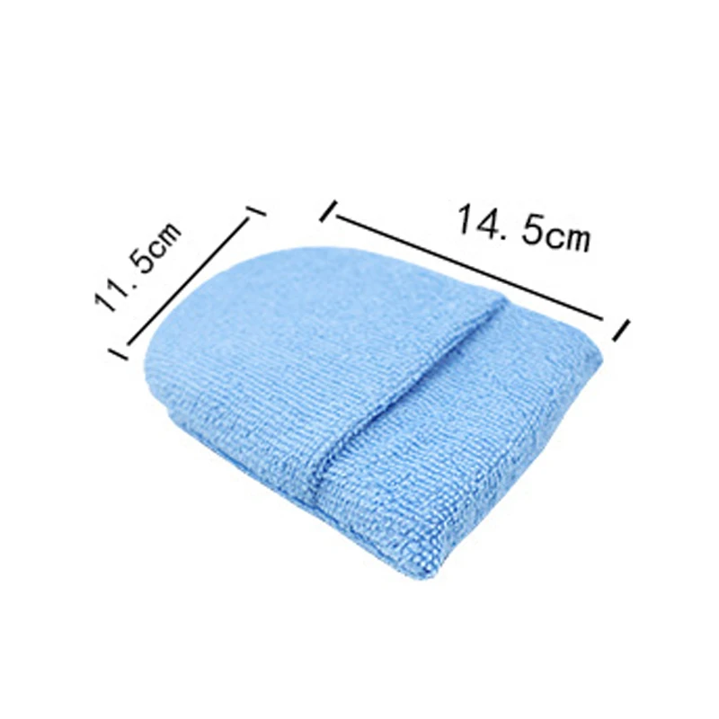 2/6Pcs Mixed Microfiber Car Wax Applicator Pad Car Polishing Sponge Mittens Wax Foam Applicator Pad Auto Detailing Accessories