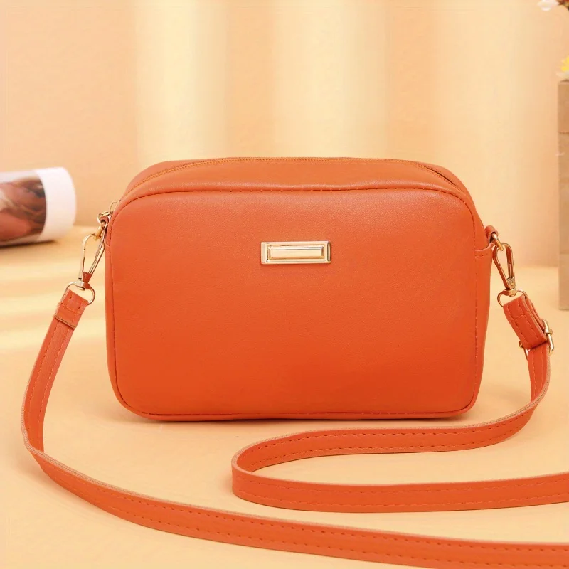 Umhängetasche für Mädchen, einfarbig, Umhängetasche, schlichtes Design, PU-Leder, leichte kleine Tasche, geeignet für Kindermode – Detail 8