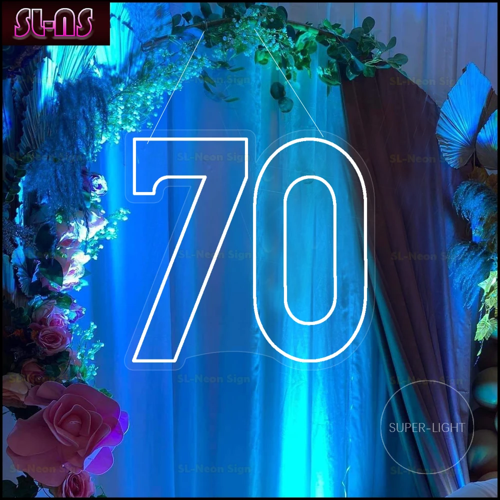 

40cm Tall Light Up Numbers 21 Neon Sign 21th Birthday Light Signs Decor Custom Neon Numbers Neon Sign Birthday Party Anniversary