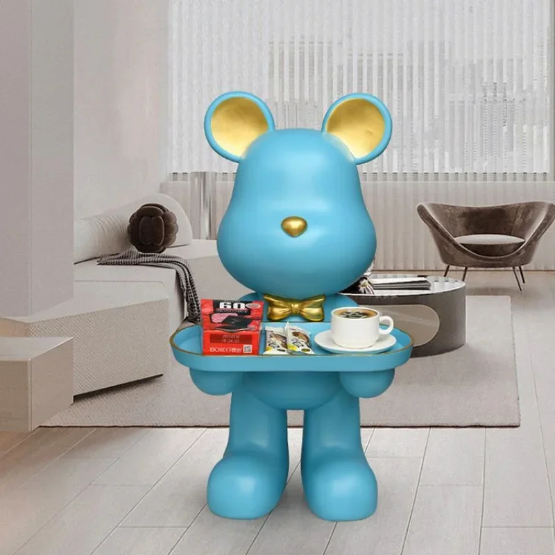 

Жестокий медведь гостиная, напольный поднос, украшение, ТВ-шкаф рядом с диваном, роскошные домашние мягкие декоративные статуэтки, миниатюры