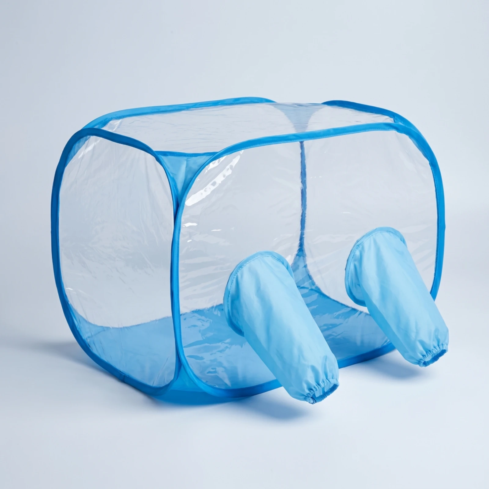 Still Air Chamber with Glove Ports Indoor Grow Tent with Arm Holes Fungi Grow Box Portable Work Station Clear - view 5