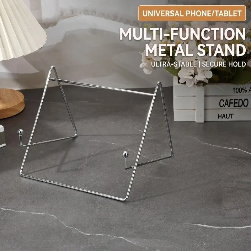 Desktop Iron Art Stand Multi-function Holder for Tablet Phone Book Magazine Portable Reading Support Foldable Adjustable