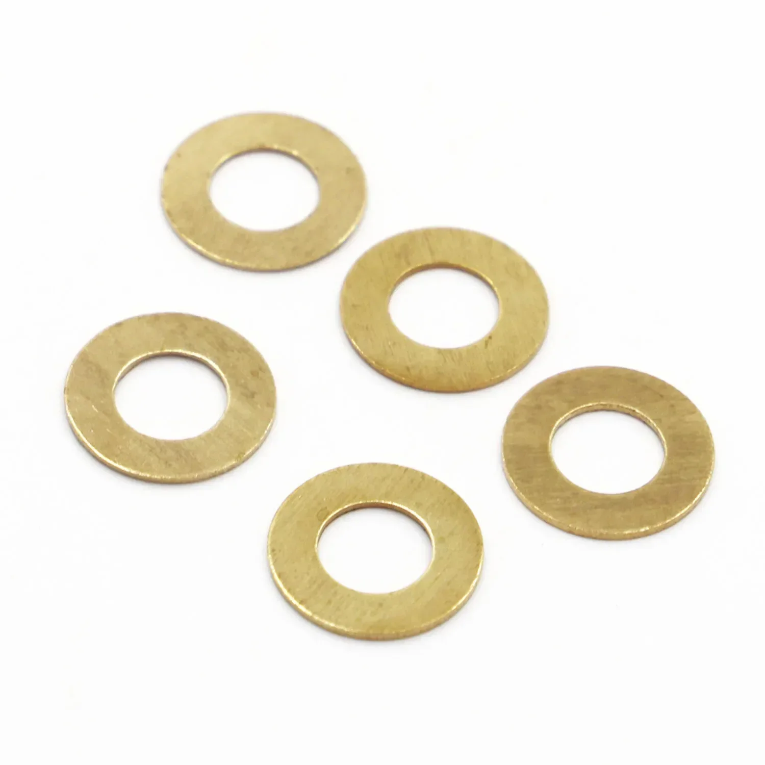 5-100pcs M2 M2.5 M3 M4 M5 M6 M8 M10 M12 M14 M16 GB97 DIN125 Solid Brass Copper Flat Washer Plain Gasket Pad Meson