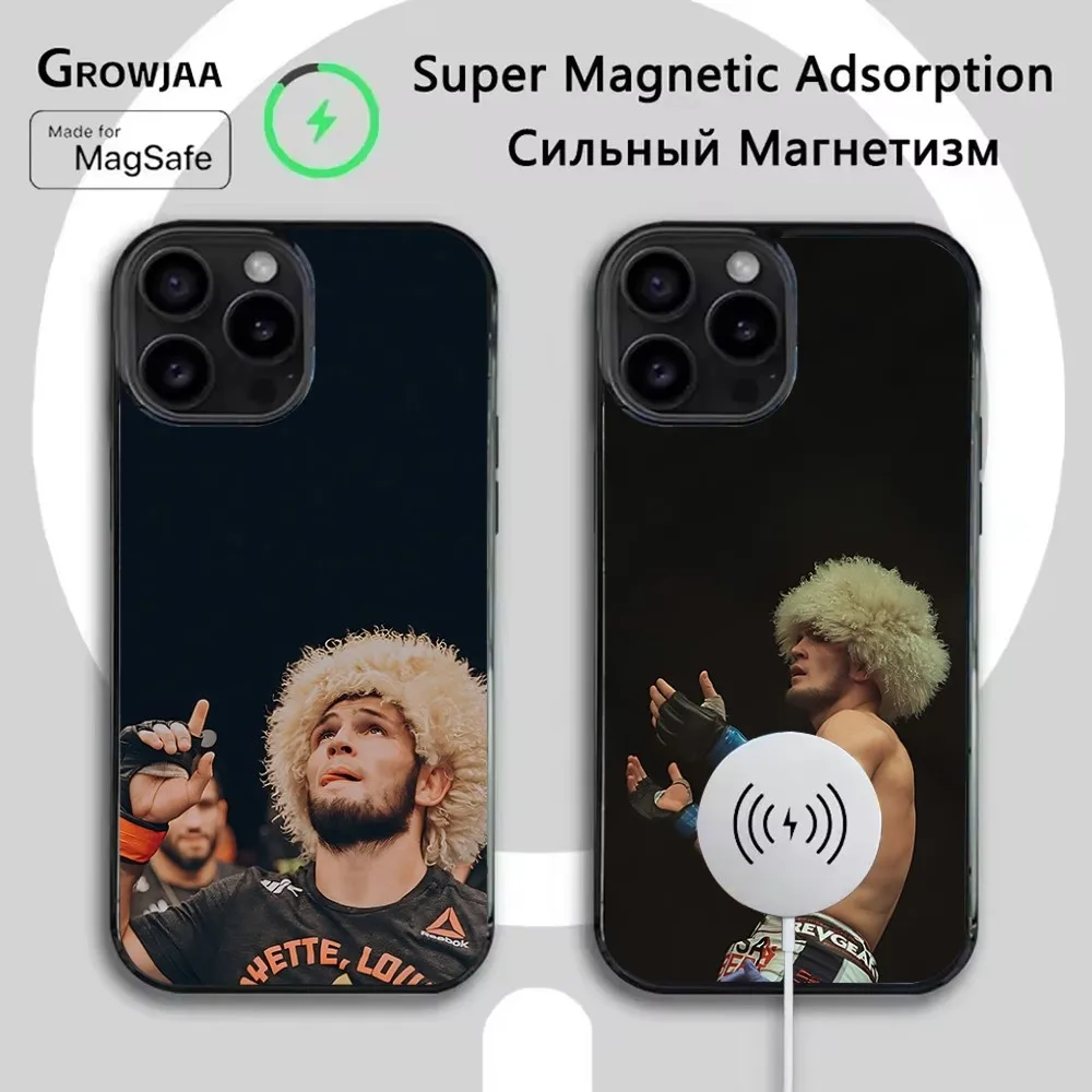 

Khabib Nurmagomedov Phone Case For iPhone 16e,16,15,14,13,12,11,Plus,Pro,Max,Mini Magsafe Magnetic Wireless Charging