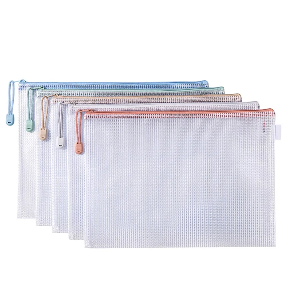 

5PCS A4 File Folders Versatile PVC File Contract Folders Organize Artifacts Portable Test Paper Storage Tool
