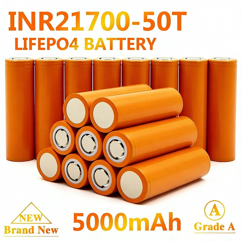 

▶ Оригинальный аккумулятор INR21700-50T 5000 мАч, 21700, 3.7В, 5.0Ач, 30А, с высокой токоотдачей, сверхбольшой емкости для электроинструментов, фонарей и т.д.