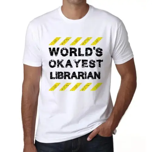 Heren Grafisch T-Shirt Werelds Gemiddelde Bibliothecaris – Worlds Okayest