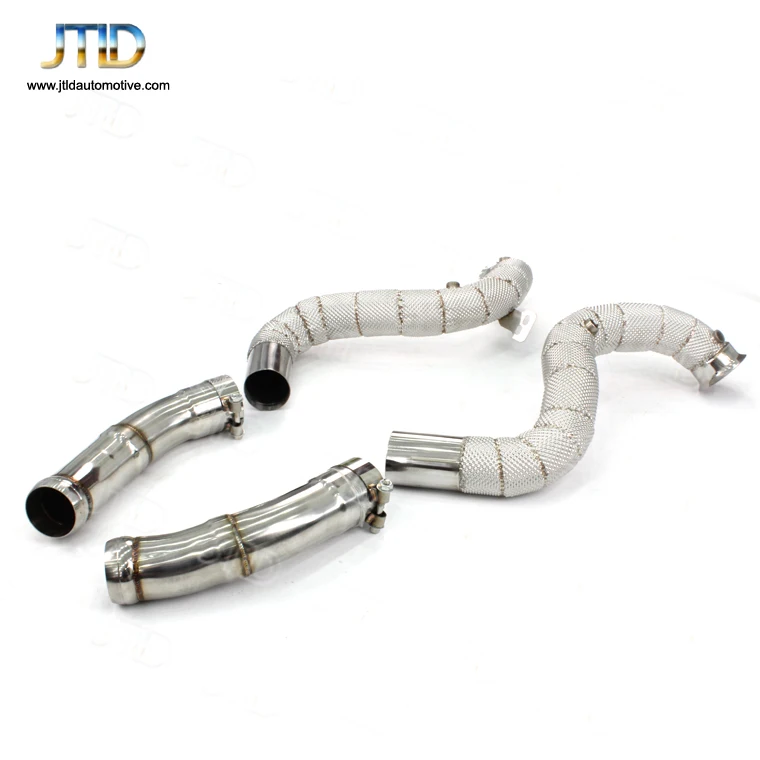 

JTLD high quality stainless steel exhaust downpipe for BENZ W205 C class C63 C63S AMG Catless