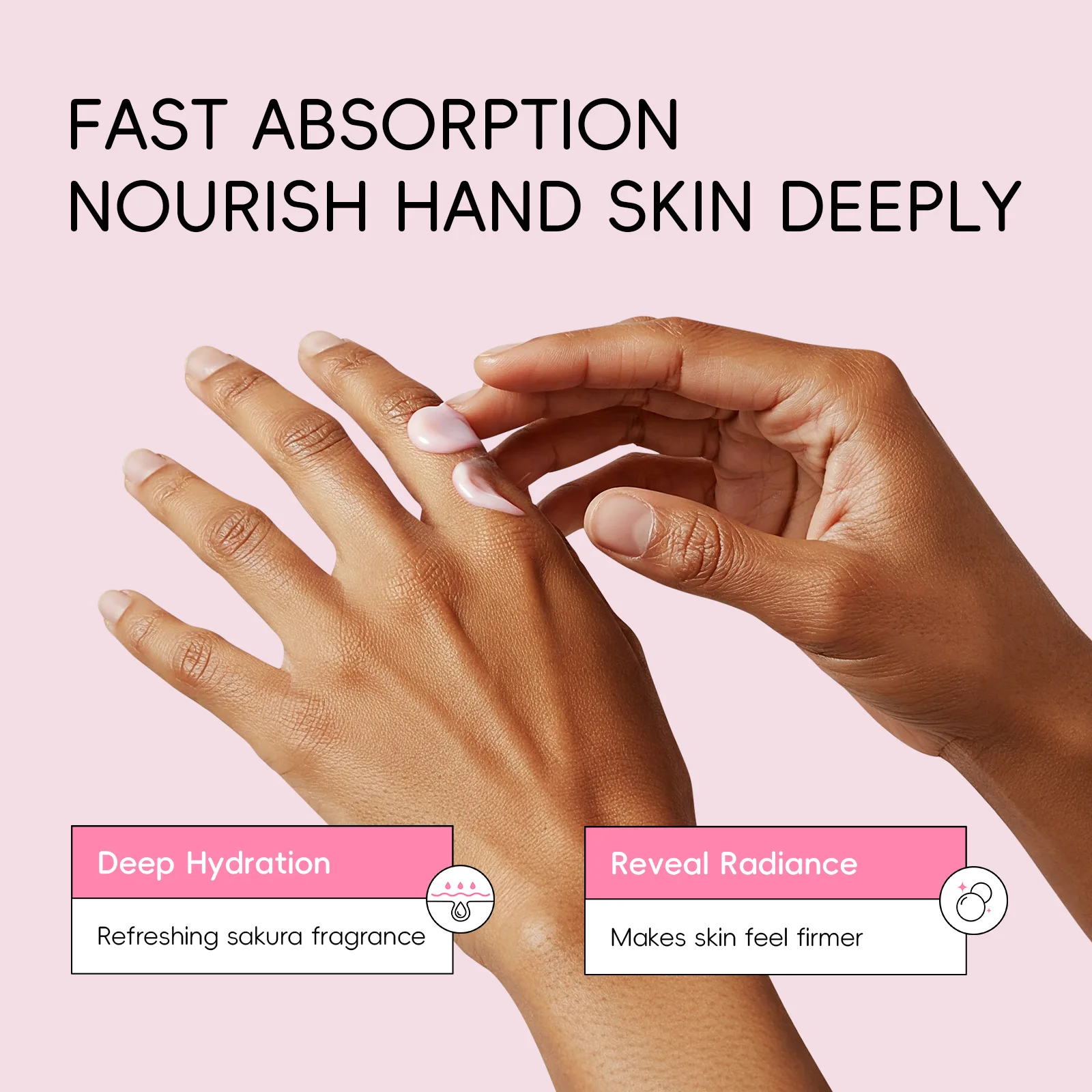 

LAIKOU Cherry Blossom Hand LotionMoisturizing Hand Cream for Dry Hands Non-Greasy Softening Skin Care 30g Long Lasting Hydration