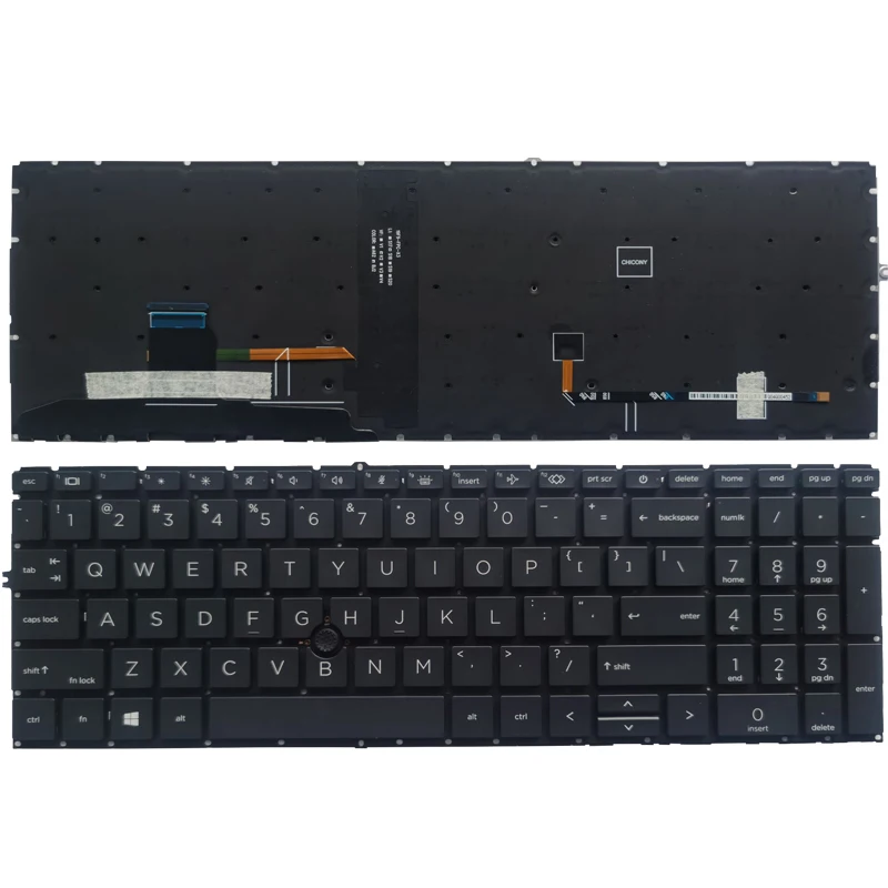 Imagem -02 - Teclado para Notebook hp Elitebook 850 g7 850 g8 855 g7 855 g8 us Brasil Noruega uk Turquia França Arábia Itália e Espanhol Novo