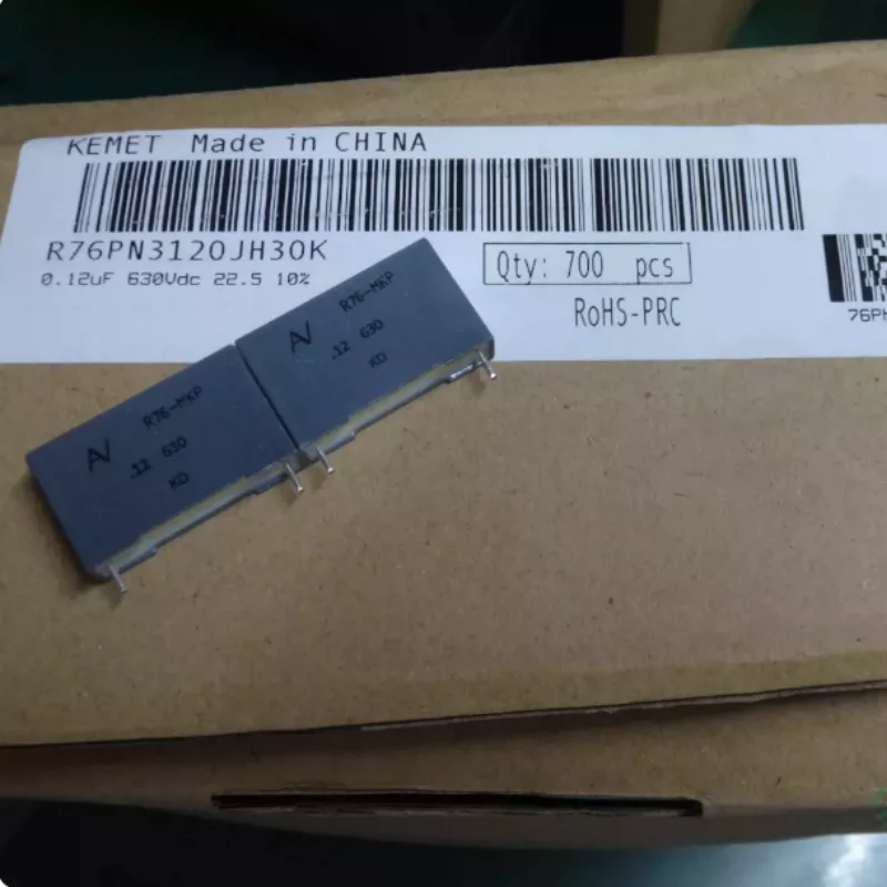 10pcs-100pcs KEMET AV R76 0.12uf/630V 120nf u12 124 brand new film capacitor 22MM