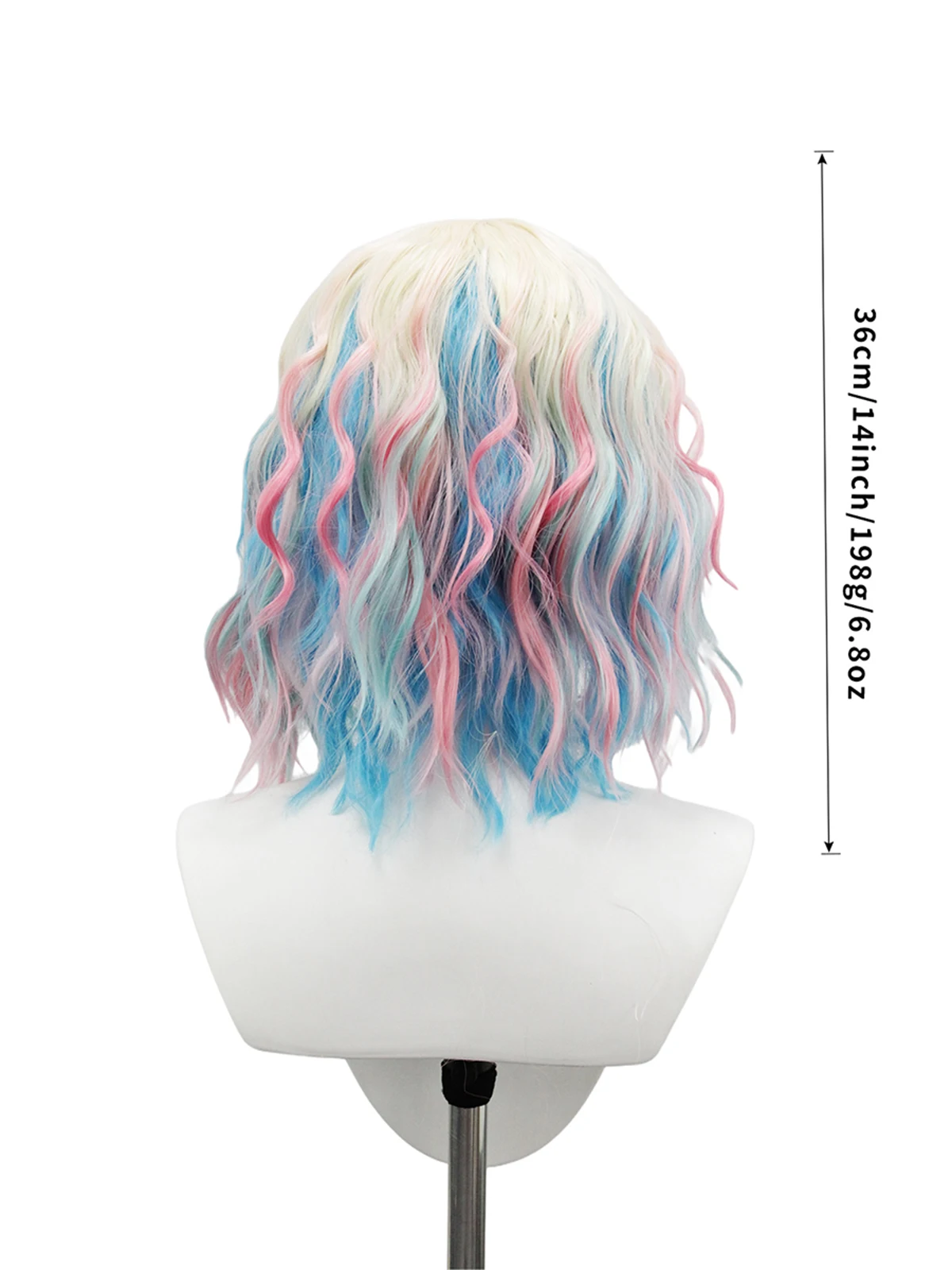 شعر مستعار صناعي من الألياف الكيماوية ذات شعر قصير مضاد للفتحة من Color Qi Bangs |   مسلسل التلفزيون الأمريكي الأربعاء لعب الأدوار شعر مستعار #6