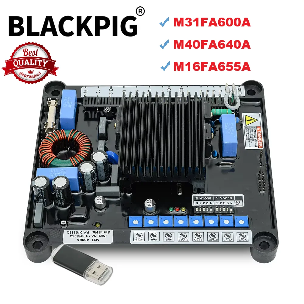 Good M31FA600A M40FA640A M16FA655A AVR Automatic Voltage Regulator Marelli Generator Stabilizer Module Power-Adjustable MEC-20