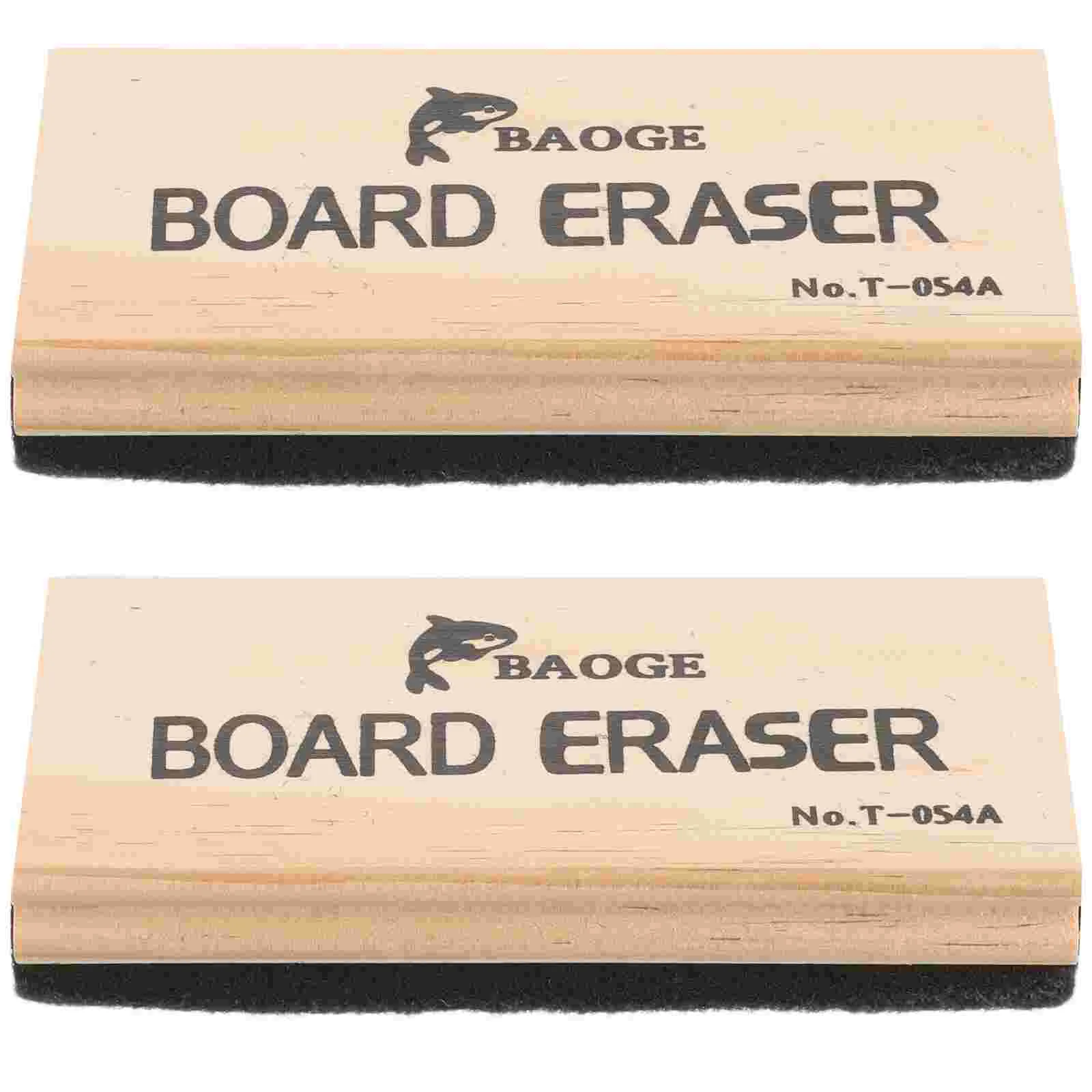 5 Pcs Office Classroom Blackboards Eraser Mini Erasers Dry for Dustless Chalk Kids Wooden