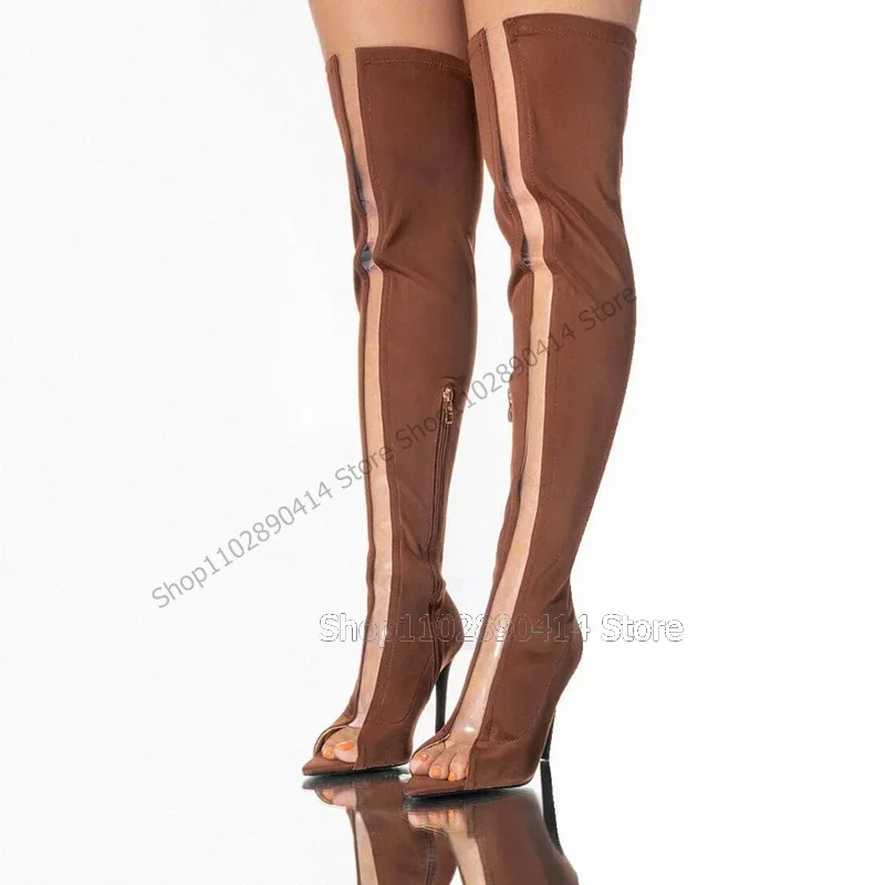 أسود بني بولي كلوريد الفينيل تصميم اللمحة تو الأحذية الجانب سستة النساء أحذية رقيقة عالية الكعب موضة جديدة مأدبة الحفلات 2023 Zapatos Para Mujere