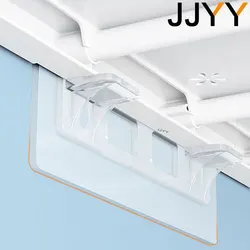 JJYY 2/4/10PCS Multifunctional Dual Purpose Shelf Support Adhesive Pegs Plastic Closet Cabinet Shelf Support Bracket Wall Hanger