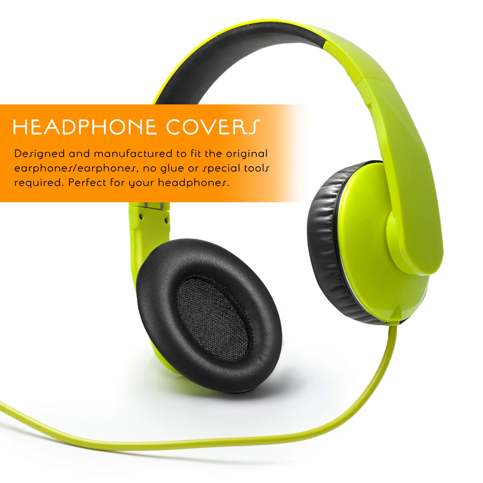 

1Pair Ear Pads Noise Reduction Headphone Covers High Durability Non Deformation Easy Install Replacement Earpads for Nc35