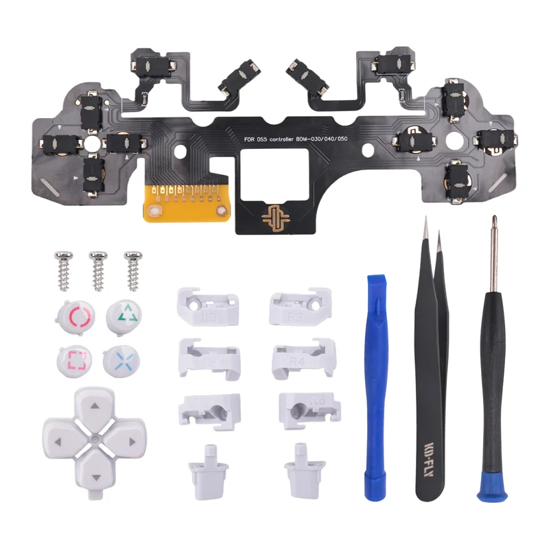 【Last-Chance!】Ergonomic Micro-Switch Tactile Clicky Hair Trigger Kit For PS5 Controller BDM-030/040/050 12Key Click Circuit Boar view 4