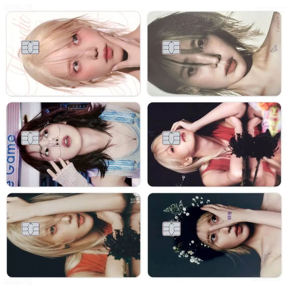Heißer I-IU Anime Aufkleber-Film Skin Cover für Kreditkarten, Debitkarten und Bankkarten – Vorderseite