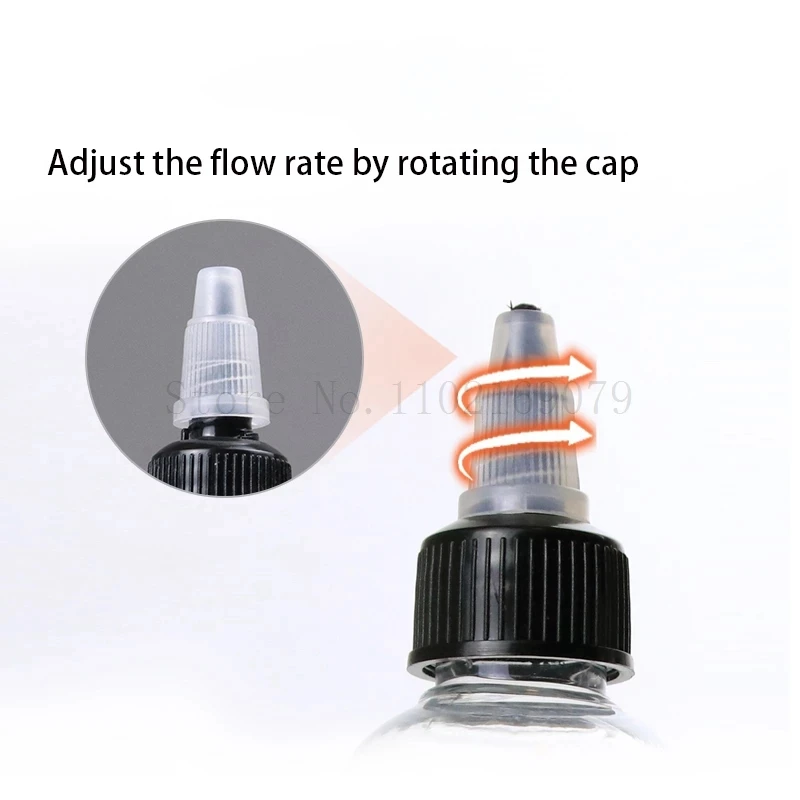 50pcs Squeeze Dropper Bottles Plastic Eye Drop Bottle Twist Top Cap Liquid Paint Ink Dispenser Glue Applicator10ml 50ml 100ml