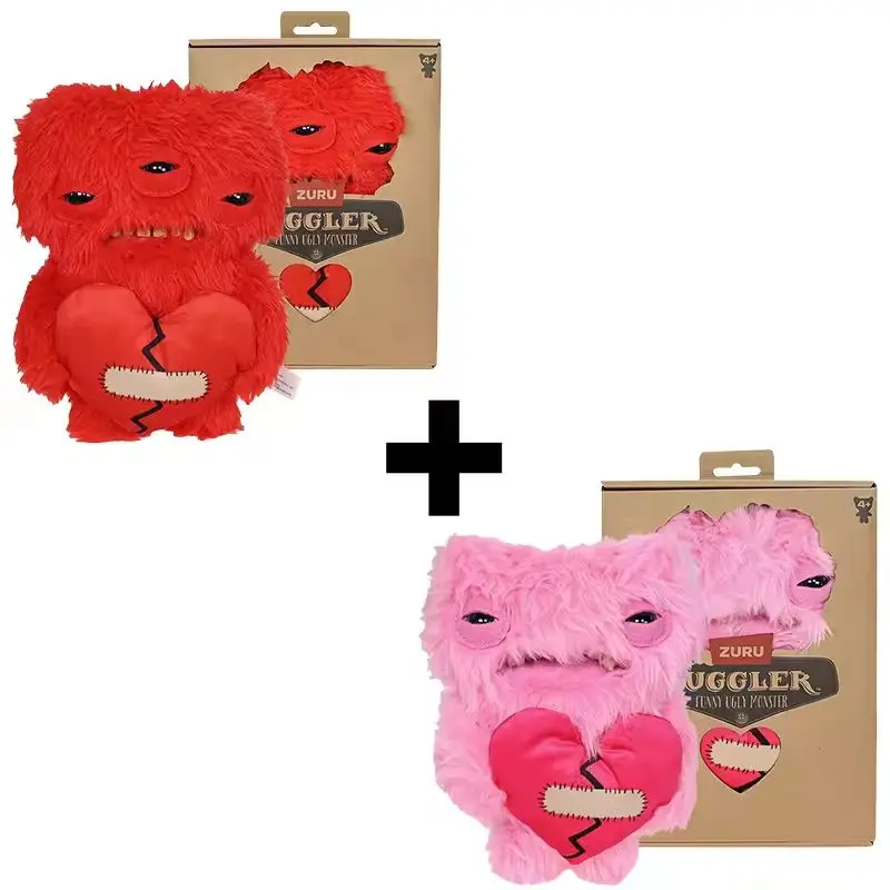 

23 см 100% оригинальные плюшевые игрушки Fuggler Ugly Monster Love Monster Series, милые зубные монстры, плюшевые куклы, игрушки, подарки