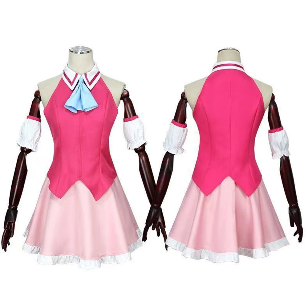 Ai Hoshino Cosplay Costume Anime Oshi No Ko Hoshino Ai Cosplay Cute Lolita Red Dress Halloween Party Outfit Role Play Clothing
