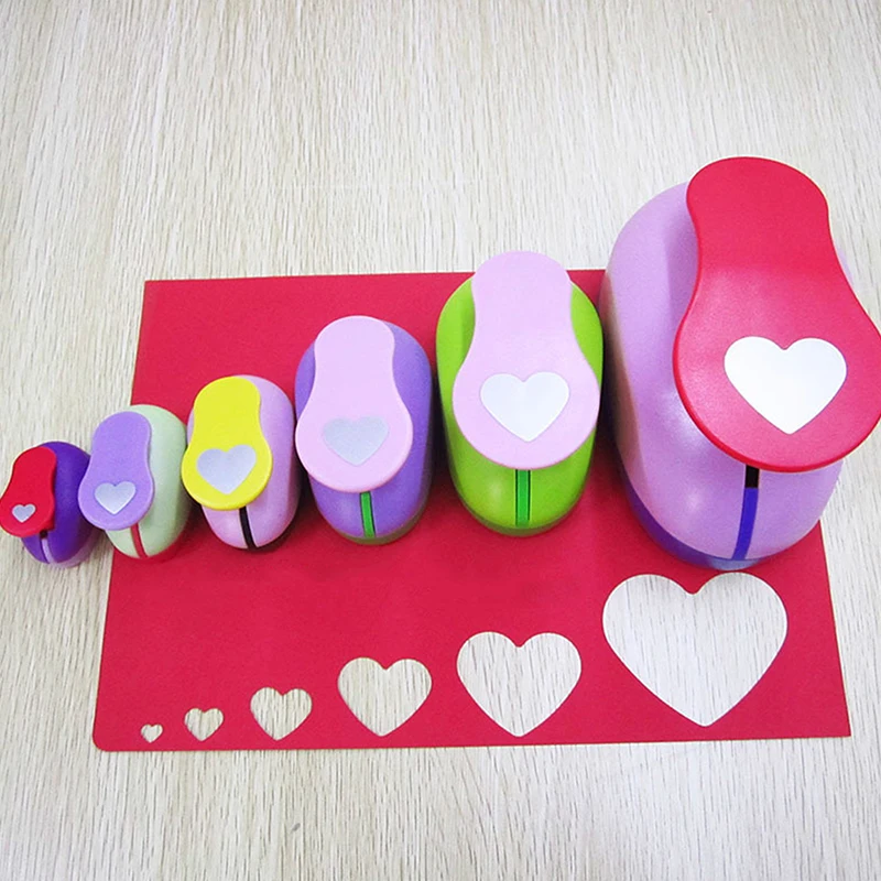 

DIY Heart Shape EVA Foam Punch Paper Punch For Greeting Card Making Scrapbook Handmade Puncher Round Corner Punch