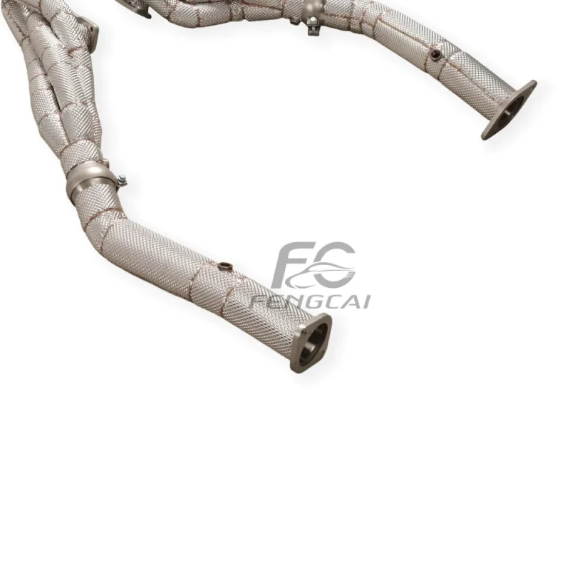 Custom Car Performance Exhaust Header for Dodge RAM 1500 TRX 6.2T Stainless Steel Exhaust Pipes Manifold with Heat Shield view 6