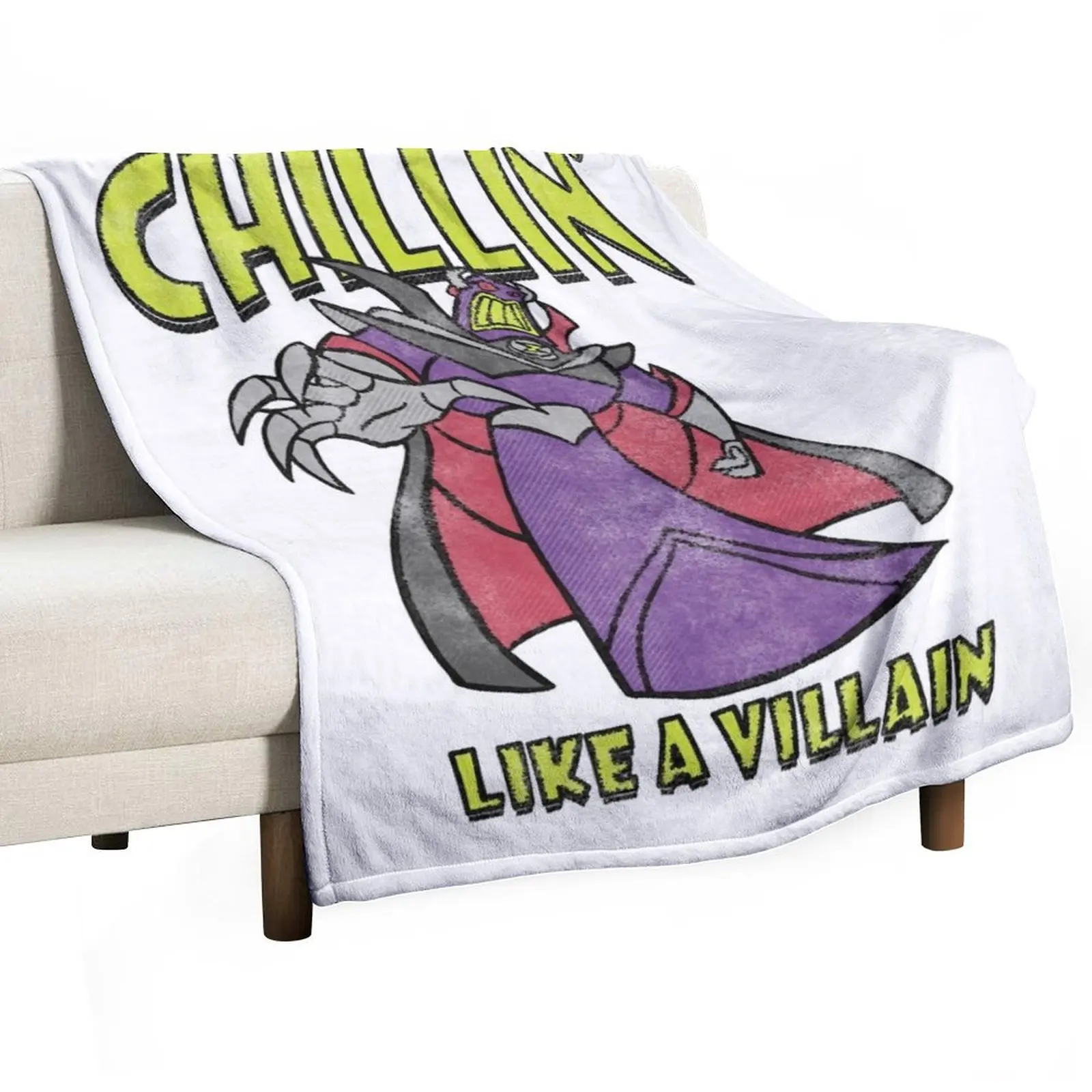 

Emperor Zurg is Chillin' Throw Blanket Warm Plush Fuzzy Blanket for Living Room