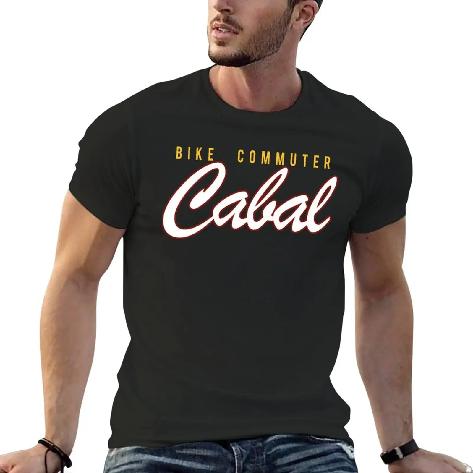 Cabal Retro Script T-Shirt essential t shirt boys whites shirts men graphic