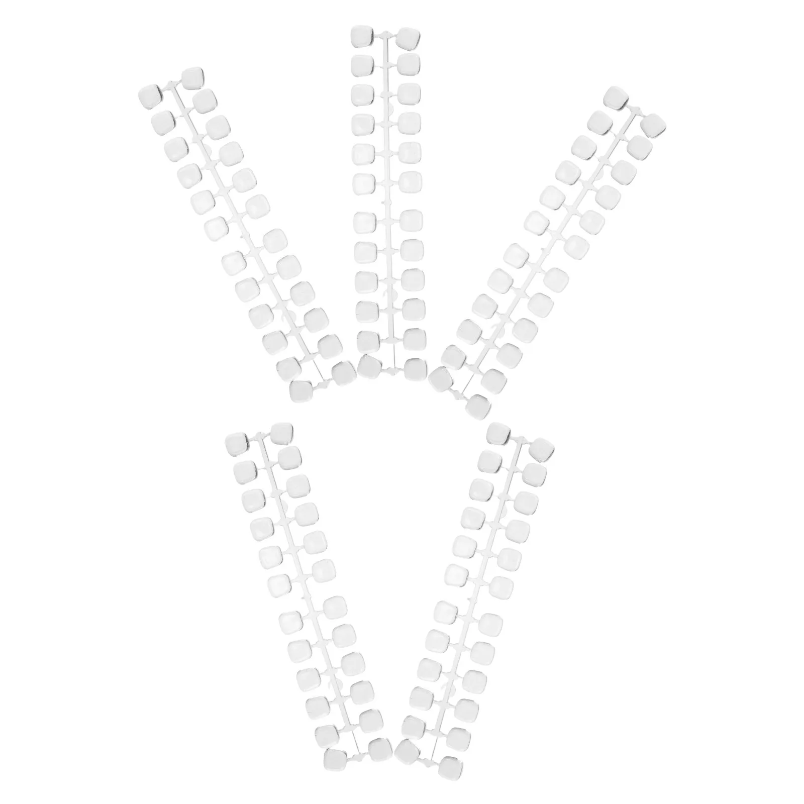 120 Piece Clear Nail Color Display Board High Transparency Nail Sample Palette Salon Manicure Tool