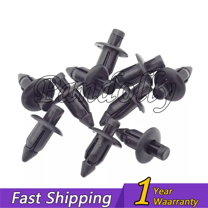 

50 шт./100 шт. нейлоновое уплотнение бампера, решетка, заклепки, фиксаторы нажимного типа 66824-01G00 90116-SP0-003 для HONDA Nissan 12X8x6 мм