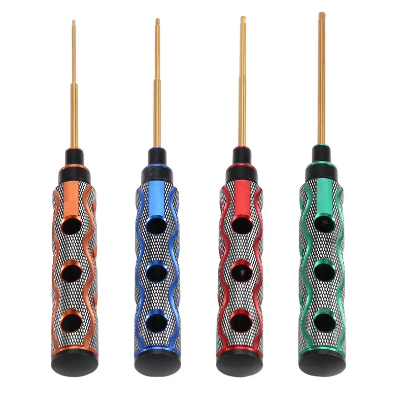Für Renndrohnen, Flugzeuge, Autos, Boote, RC-Teile Kompatibles Sechskant-Schraubendreher-Set 1,5mm 2,0mm 2,5mm 3,0mm Sechskant-Werkzeugset