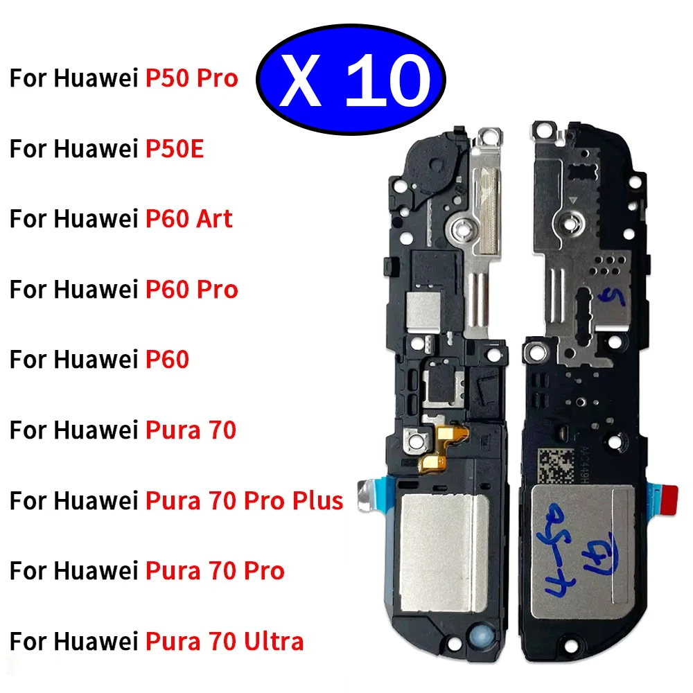 10Pcs/Lot Great Loud Speaker Buzzer Ringer Loudspeaker Flex Cable For Huawei P60 Art Pura 70 Ultra Pro P50 P50E