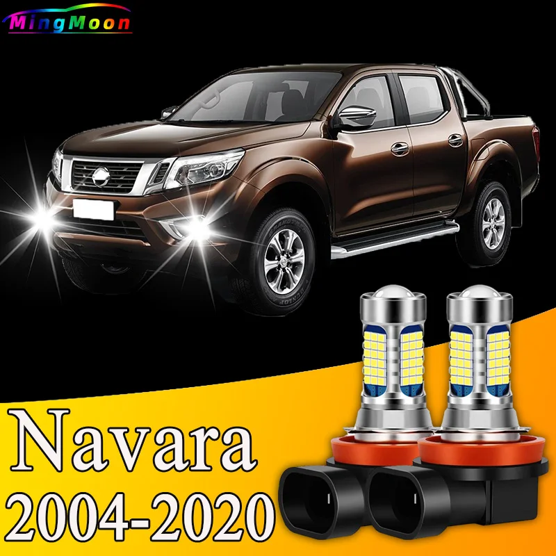 2pcs Front Fog Light Accessories 81LED Bulb Lamp For Nissan Navara NP300 D23 D40 2004-2020 2011 2012 2013 2014 2015 2016 2017