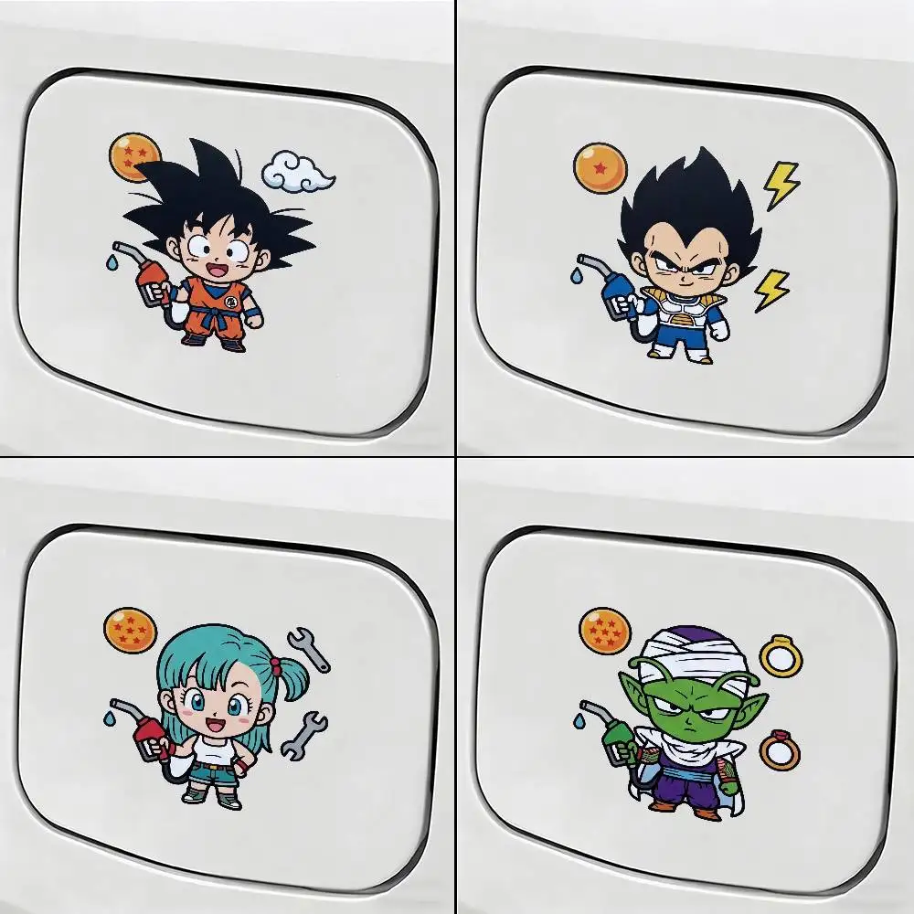 

FOR DRAGON BALL GOKU Car Fuel Tank Cap Sticker Funny Auto Decal Waterproof Vinyl Sticker
