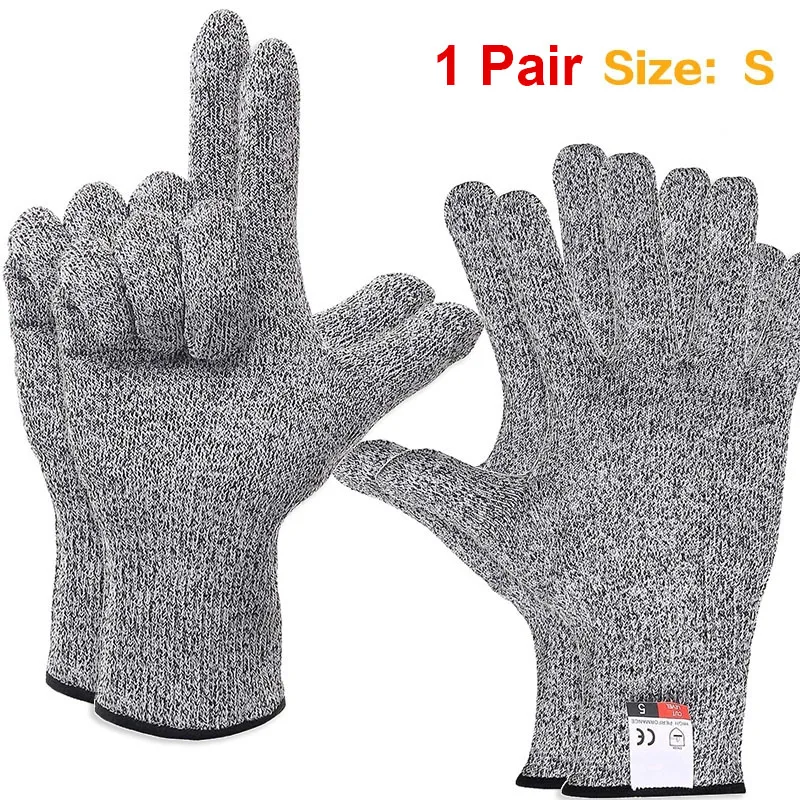 Cut Resistant Gloves Food Grade Safety Cutting Gloves Level 5 Protection For Safety HPPE Scratch-Proof Glass Cutting