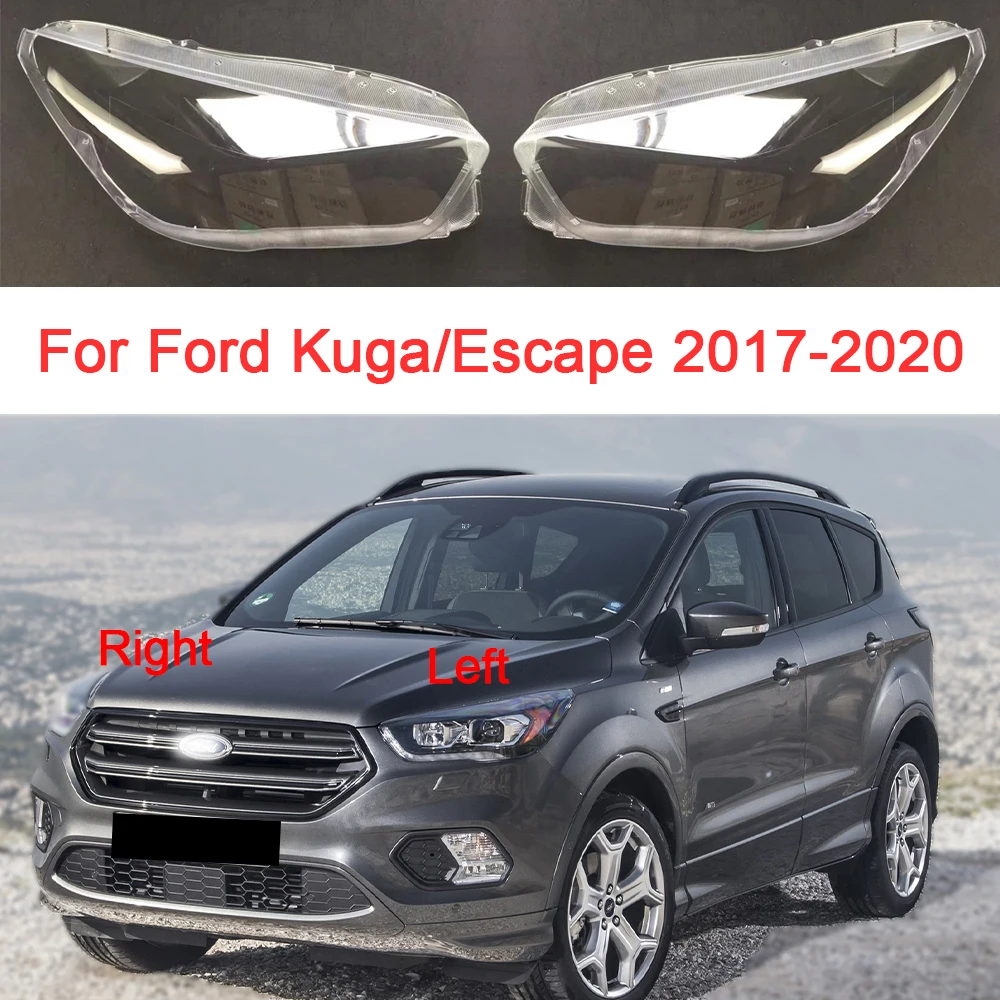 

Car Headlight Glass For Ford Kuga/Escape 2017 2018 2019 2020 Transparent Lampshade Replacement Headlamp Cover Car Accessoires