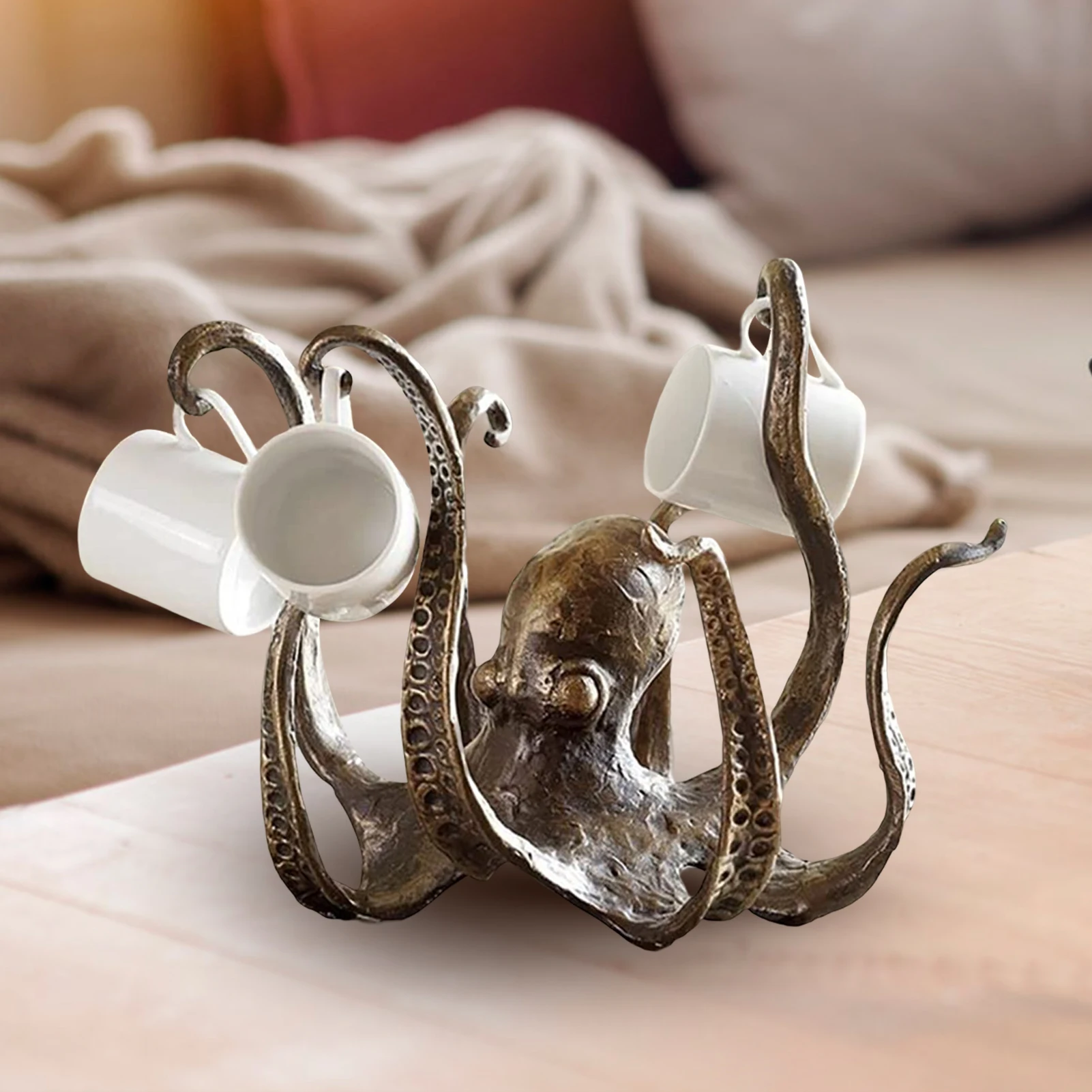 Octopus Coffee Cup Holder Not Easily Deformed Long Lasting Use Ornament