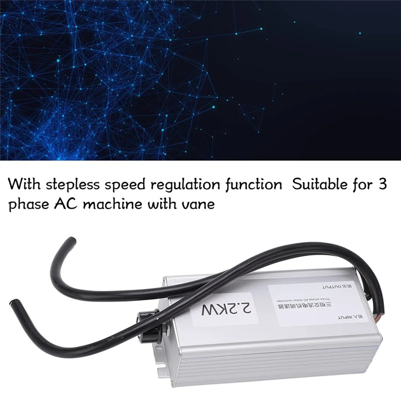 

Контроллер скорости двигателя F-F, 2,2 кВт, 3-фазный алюминиевый сплав, 380 В, электронный регулятор скорости для очистки осевого вентилятора